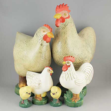 リサラーソン レグホーンシリーズ Chicken rooster 雄鶏